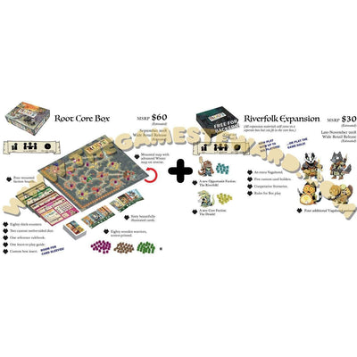 Root Plus RiverFolk Expansion Bundle (Kickstarter Special) Kickstarter Board Game Leder Games