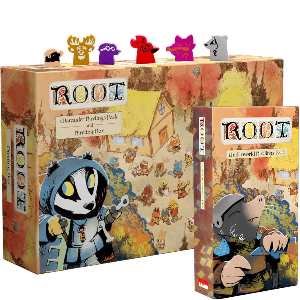 Root: seis hirelings Merodeer Underworld Bundle (Kickstarter Pre-Order Special) Juego de mesa de Kickstarter Leder Games KS000721i