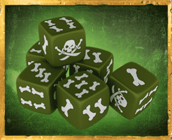 Rum & Bones: Blutrausch Legion Custom Dice Retail Game CMON Ograniczony