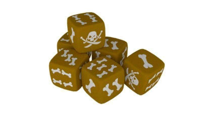 Rum &amp; Bones: Marea de la Muerte Custom Dice (Kickstarter Special) Kickstarter Board Game CMON Begrænset