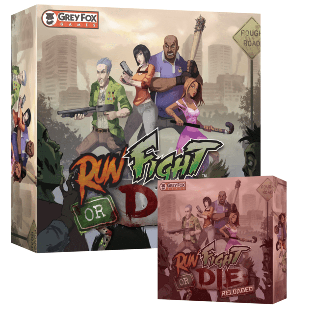 Run, Fight, or Die! Reloaded: Have a Gun Pledge w/Expansion (Kickstarter Special) Kickstarter Board Game Grey Fox Games KS000849A