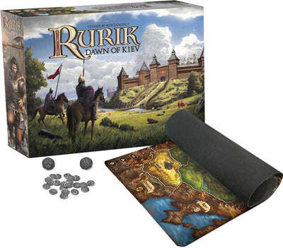 RURIK: Dawn of Kiev Prince Pledge Plus Playmat Bundle (Kickstarter pre-pedido especial) Juego de mesa de Kickstarter PieceKeeper Games