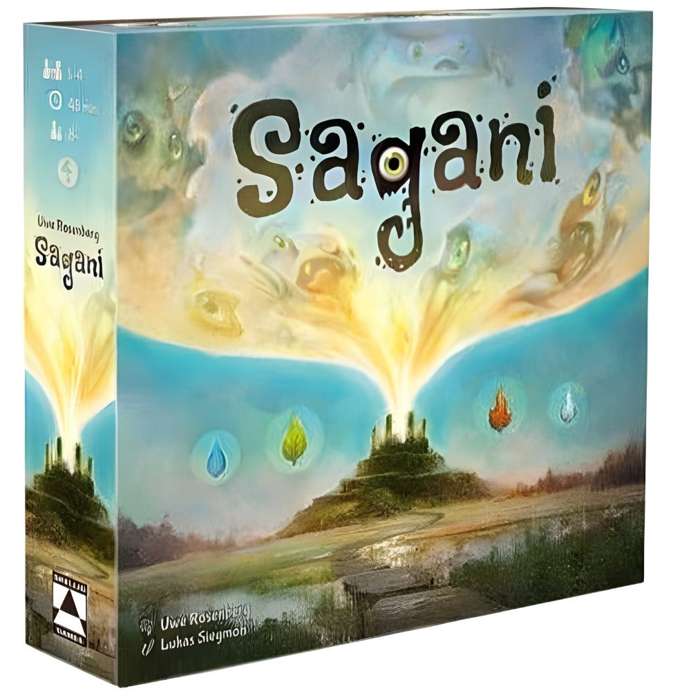 لعبة Sagani Board (إصدار البيع بالتجزئة) لعبة لوحة البيع بالتجزئة Eagle Gryphon Games 0736640879927 KS001060A