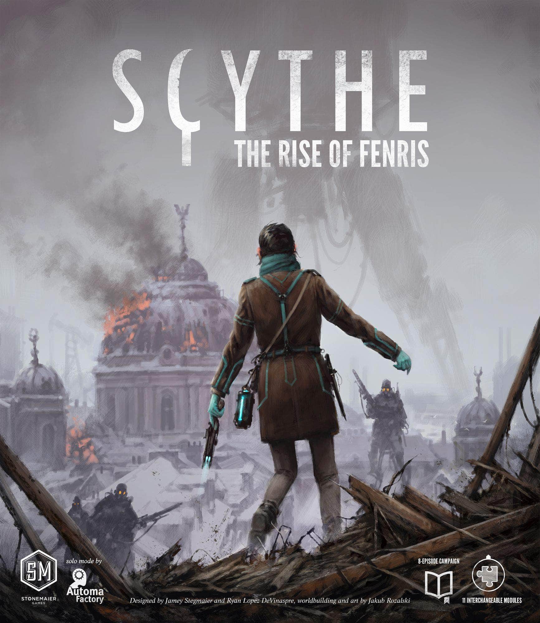 Scythe: The Rise of Fenris Retail Board Game Expansion Stonemaier Games, Crowd Games, Delta Vision Publishing, Feuerland Spiele, Shenos Games, Maldito Games, Matagot, Phalanx KS800563A