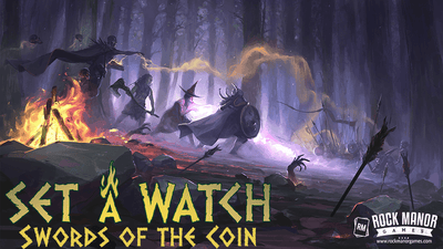 Set A Watch: Sword of The Coin All-In Bundle Pledge Plus Outrider Expansion (Kickstarter Pre-Order Special) Kickstarter Board Game Rock Manor Games KS001061A