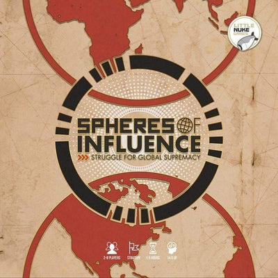 Esferas de influência: luta pela supremacia global (edição de varejo) Kickstarter Board Game Little Nuke Games