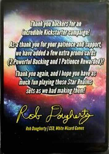 Realms Star: Frontiers Promo Pack (Kickstarter Special Special Special) Geek Geek, משחקי Kickstarter, משחקים, תוספי משחקי קלפים של Kickstarter, תוספי משחקי קלפים, White Wizard Games, גבולות Star Realms - Promos Kickstarter, המשחקים Steward חנות מהדורת Kickstarter, ניסוח כרטיסים, משחקי שיתוף פעולה White Wizard Games