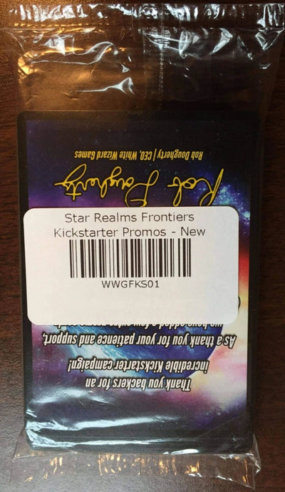 Realms Star: Frontiers Promo Pack (Kickstarter Special Special Special) Geek Geek, משחקי Kickstarter, משחקים, תוספי משחקי קלפים של Kickstarter, תוספי משחקי קלפים, White Wizard Games, גבולות Star Realms - Promos Kickstarter, המשחקים Steward חנות מהדורת Kickstarter, ניסוח כרטיסים, משחקי שיתוף פעולה White Wizard Games