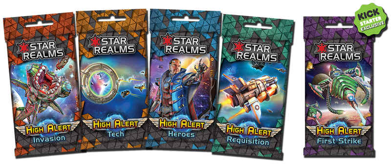 Star Realms: High Alert Combo (طلب خاص لطلب مسبق من Kickstarter) لعبة Kickstarter Board White Wizard Games KS000717E