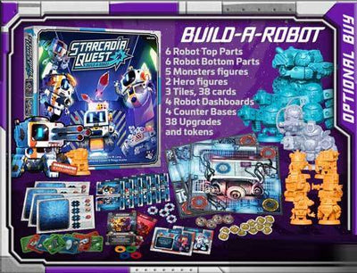 Starcadia Quest: Build-A-Robot التوسع (Kickstarter Predorder Special) لعبة Kickstarter Board CMON محدود