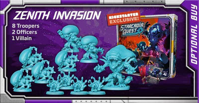 Starcadia Quest: Zenith Invasion Expansion (Kickstarter Pre-order พิเศษ) อุปกรณ์เสริมเกมบอร์ด Kickstarter CMON ถูก จำกัด