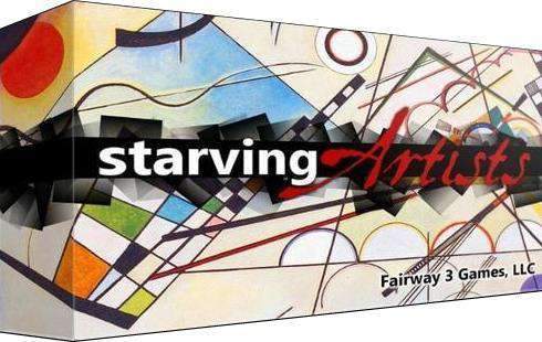 حصيرة اللعب المخصصة من Starving Artists Plus (Kickstarter Special) لعبة Kickstarter Board Fairway 3 Games