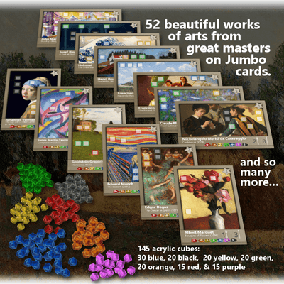 Starving Artists Plus Custom Play Mat (Kickstarter Special) Kickstarter Board Game Fairway 3 Games