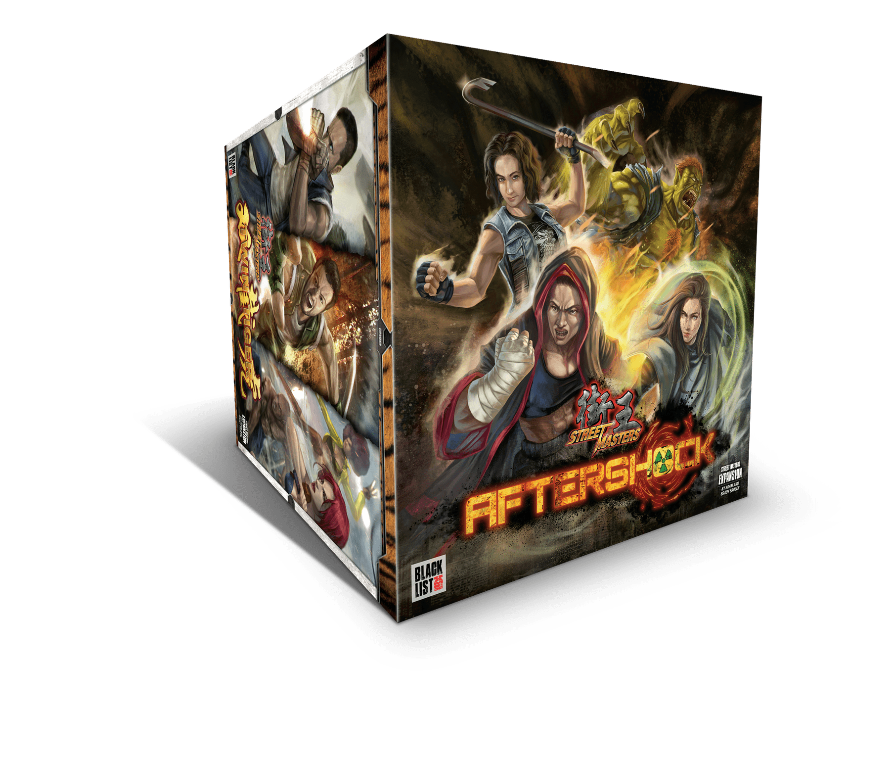 Street Masters: Aftershock Super Street Masters Tier Pledge Bundle (Kickstarter Pre-Order Special) Kickstarter Board Game Blacklist Games