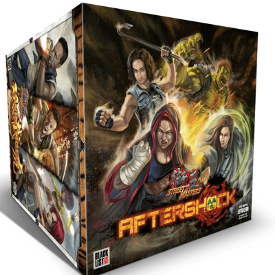 Street Masters: Aftershock Super Street Masters Combo Tier Pledge Bundle (Kickstarter Pre-Order Special) Kickstarter Board Game Blacklist Games