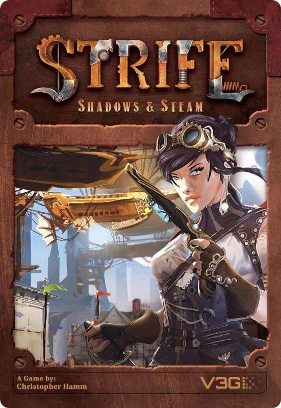 Strife: Shadows & Steam (Kickstarter Special) Juego de cartas de Kickstarter V3G