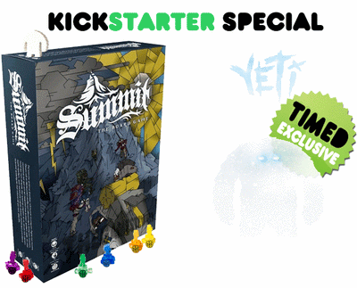 ساميت: لعبة The Board Game Plus Yeti Expansion (Kickstarter Ding &amp; Dent Special) لعبة Kickstarter Board Inside Up Games
