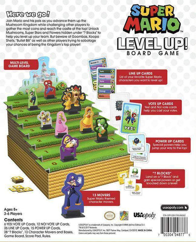 Super Mario Level Up! Retail Board Game USAopoly