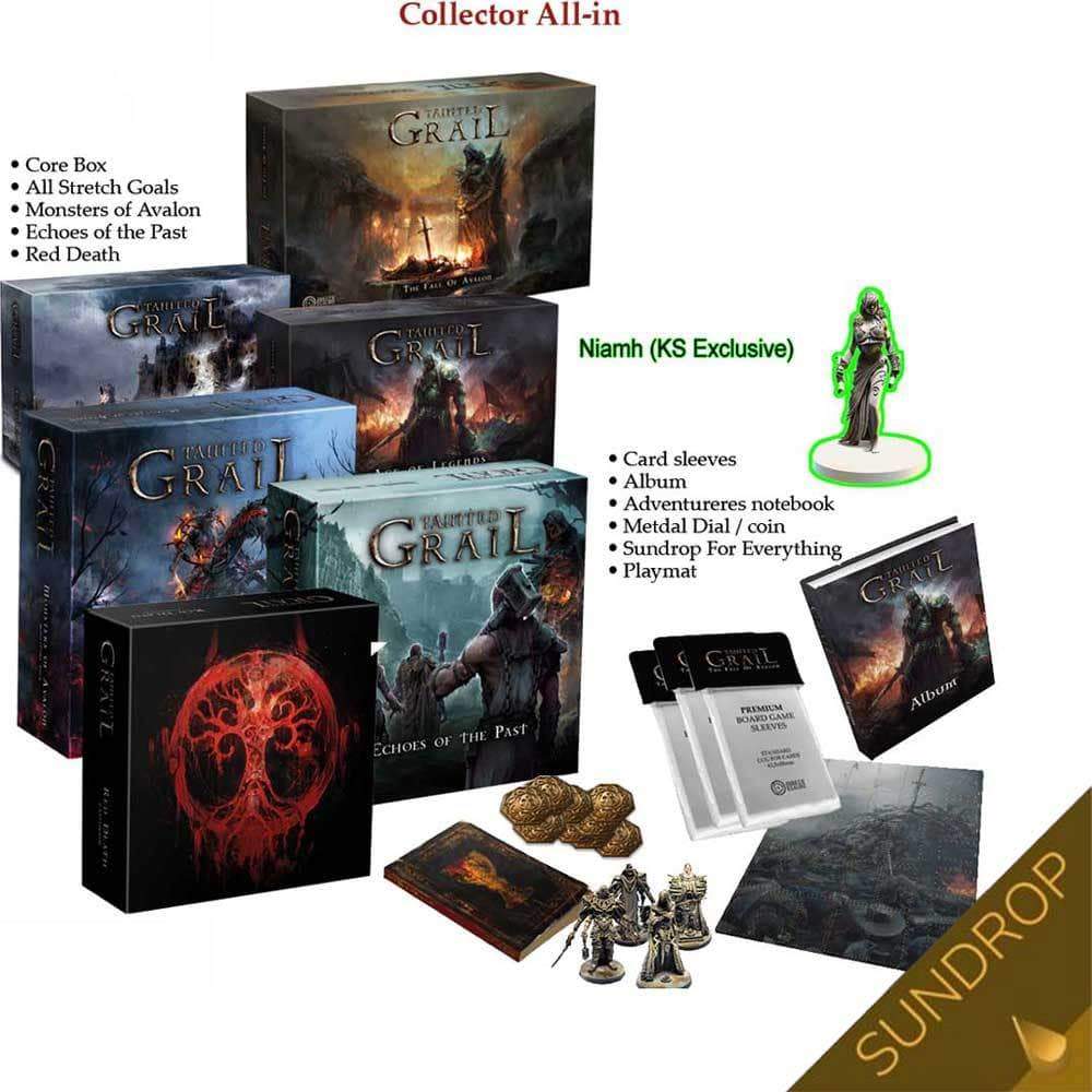 Tainted Grail: The Fall of Avalon Sundrop Kickstarter Board Game Collector's All-In Grail Pledge by Awaken Realms - The Game Steward Tainted Grail: The Fall of Avalon Sundrop Kickstarter Board Game Collector's All-In Grail Pledge by Awaken Realms - The Game Steward