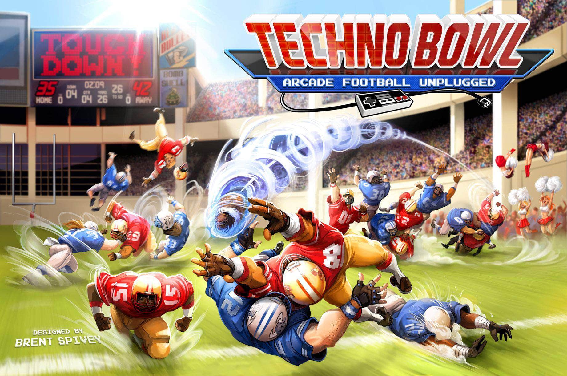 Techno Bowl: Arcade Football Unplugged (Kickstarter Special) Kickstarter Board Game Bombshell Games KS800626A