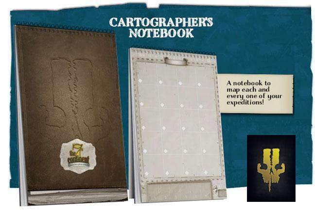 Der 7. Kontinent: Kartografisches Notizbuch (Kickstarter Special) Kickstarter -Spielzubehör Serious Poulp