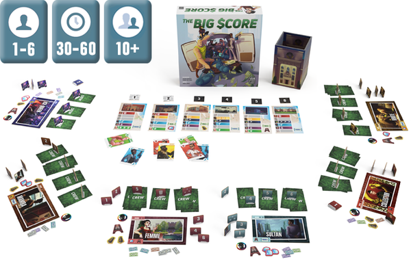 Van Ryder Games The Big Score: Boss Pledge Kickstarter Board Game - The ...