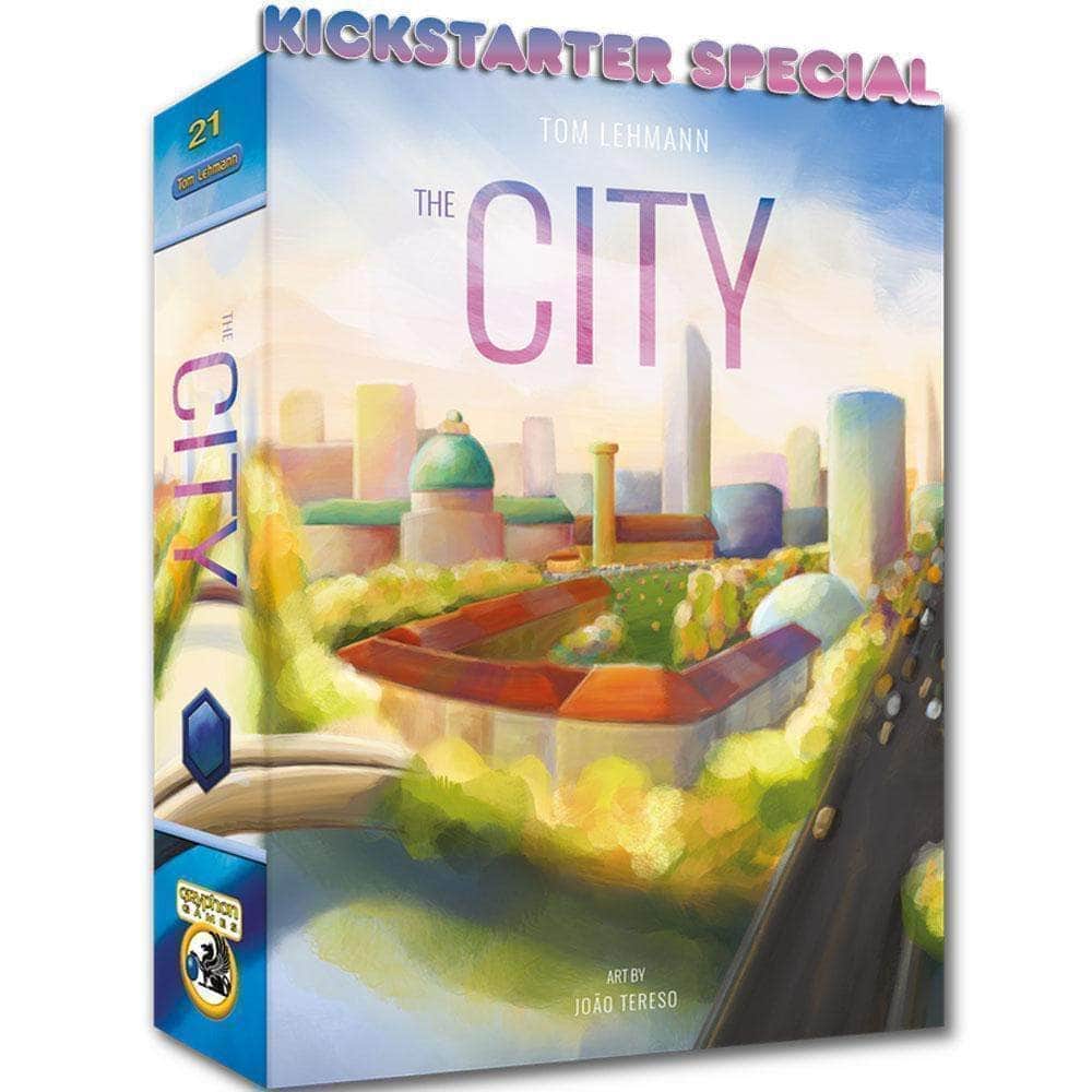 העיר מאת טום להמן פלוס הרחבת העיר המורחבת! (Kickstarter Special) משחק קלפים של Kickstarter משחקי נשר-גריפון ks000938a