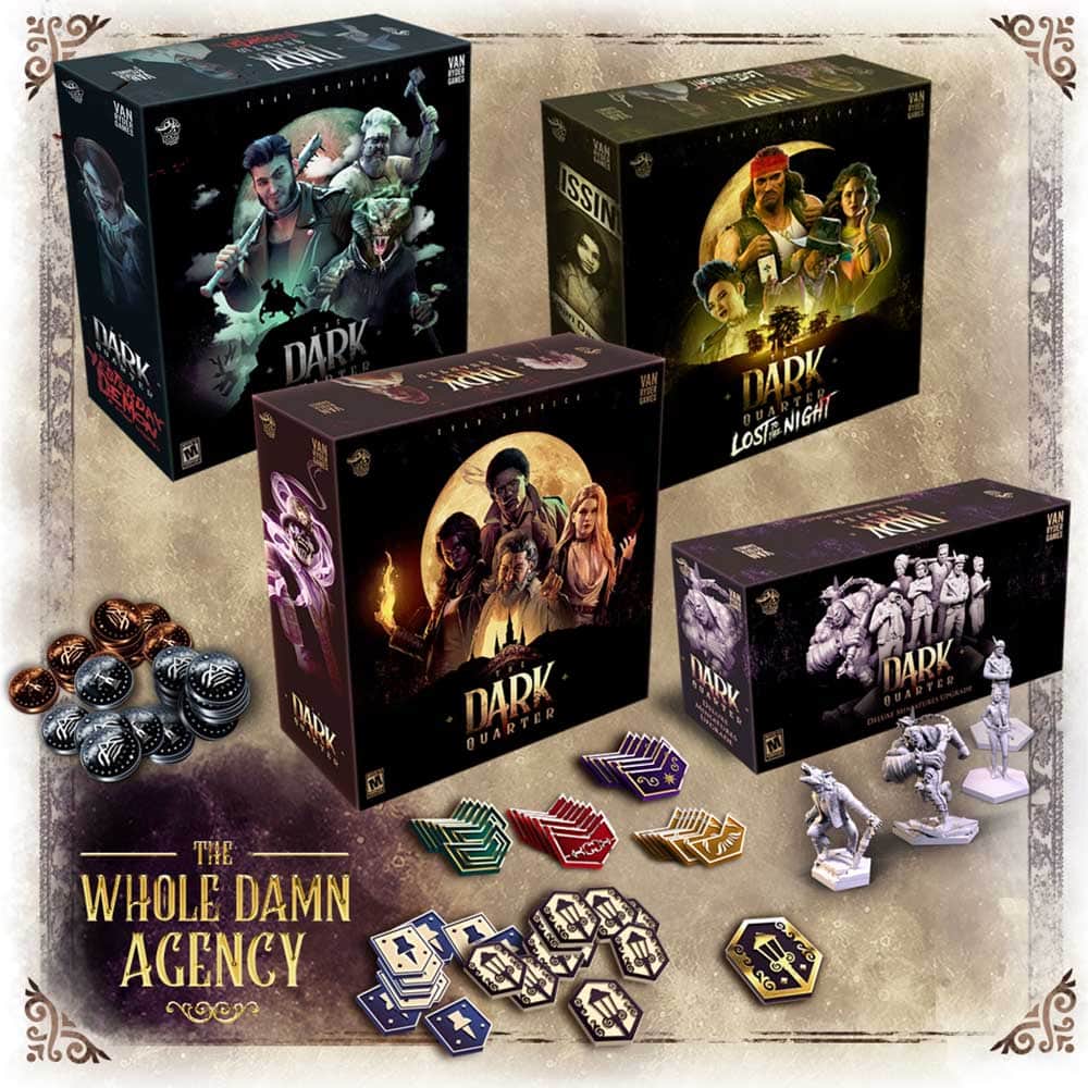 The Dark Quarter: The Damn Agency Pledge Bundle (Kickstarter Pre-order พิเศษ) เกมบอร์ด Kickstarter Lucky Duck Games KS800385B