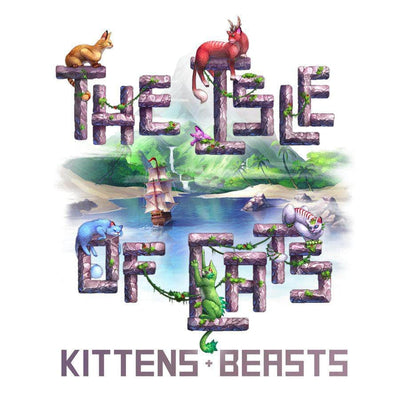 The Isle of Cats : 새끼 고양이 + 짐승 베테랑 1 서약 번들 (킥 스타터 선주문 특별) 킥 스타터 보드 게임 확장 City of Games KS000962F