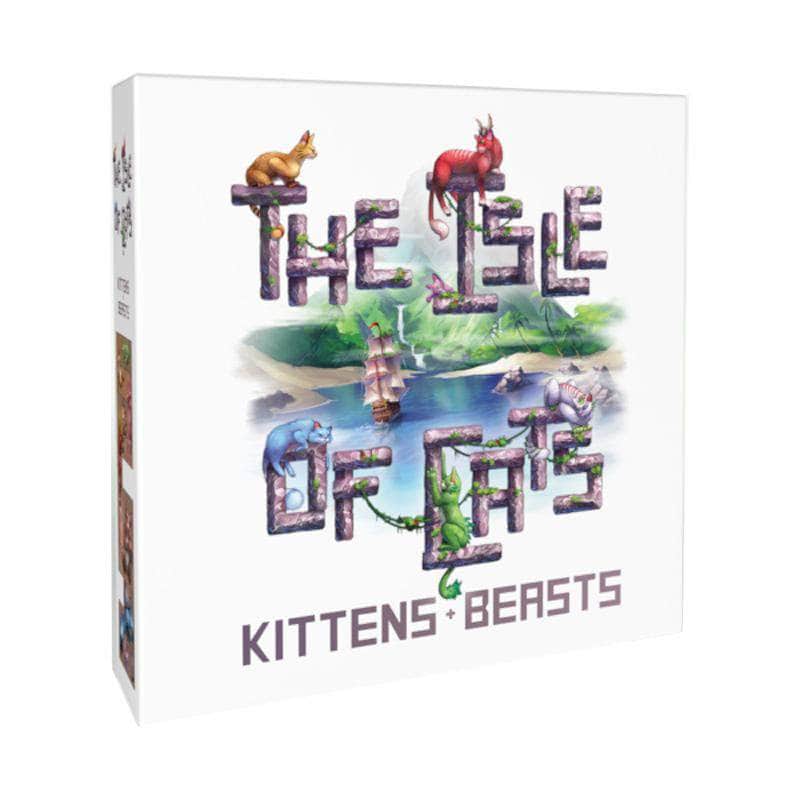 The Isle of Cats : 새끼 고양이 + 짐승 베테랑 1 서약 번들 (킥 스타터 선주문 특별) 킥 스타터 보드 게임 확장 City of Games KS000962F