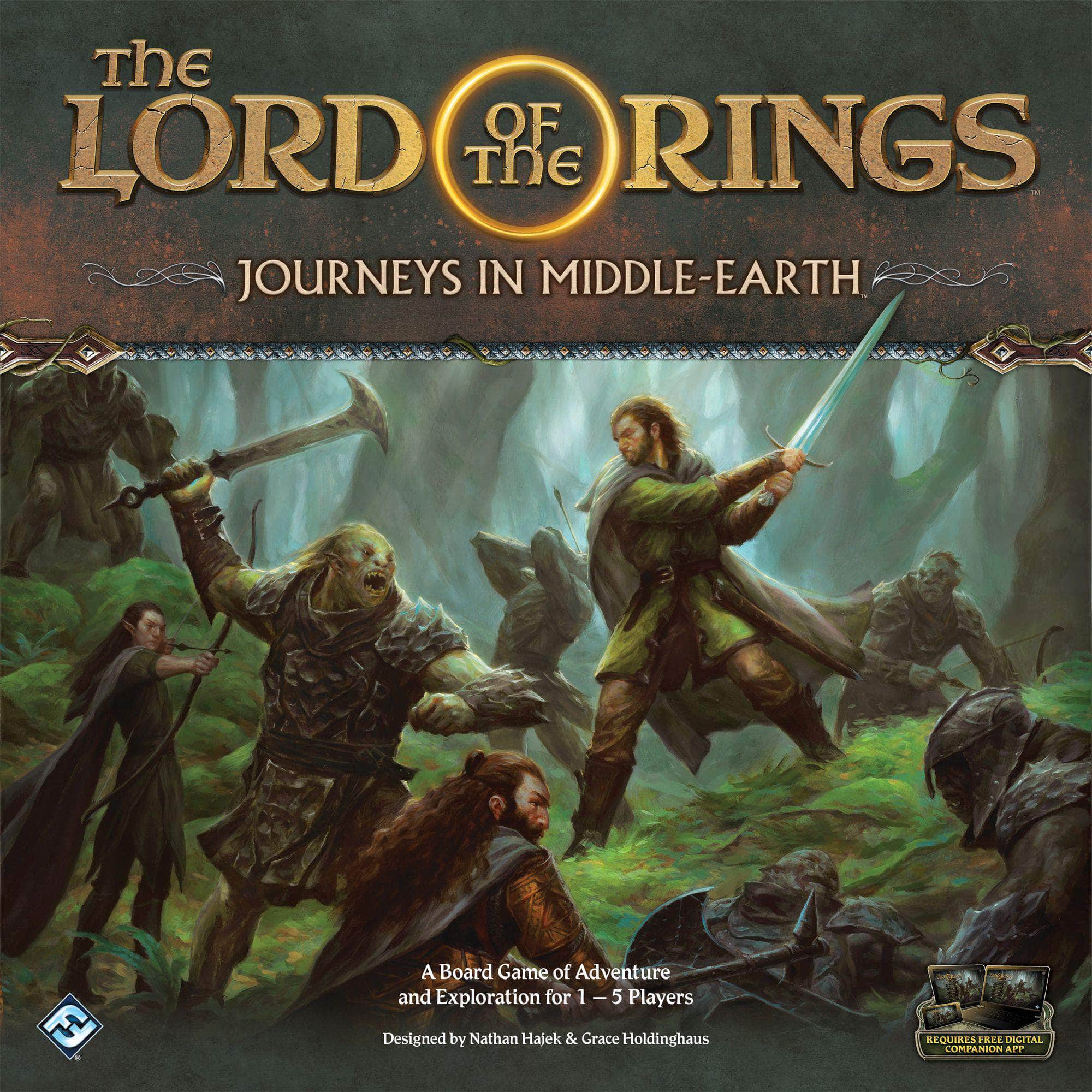 The Lord of the Rings: Reisen in der Middle-Earth (Retail Edition) Einzelhandelsbrettspiel Fantasy Flight Games KS800590a