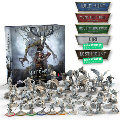 The Witcher: Old World Deluxe Box Pledge Bundle (Kickstarter Précommande spécial) Game de société Kickstarter Go On Board KS001114C