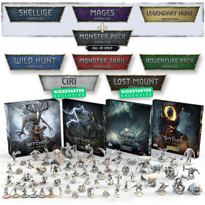The Witcher: Old World Gameplay All-In Pledge-Bündel (Kickstarter-Vorbestellungsspezialitäten) Kickstarter-Brettspiel Go On Board KS001114D