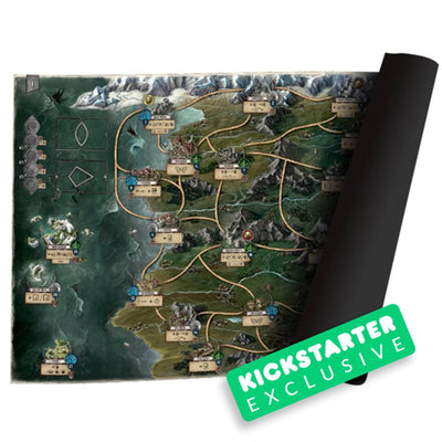 Witcher: Old World Play Mat (Kickstarter ennakkotilaus Special) Kickstarter Board Game -lisävaruste Go On Board KS001114i