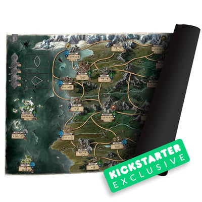 The Witcher: Old World Play Mat (Kickstarter förbeställning Special) Kickstarter Board Game Accessory Go On Board KS001114I