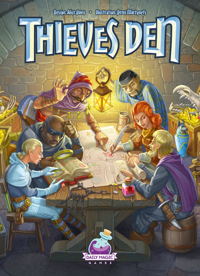 Thieves Den Plus Fortune Favors The Bold Expansion Poledle (Kickstarter Special) Game Geek, Kickstarter Games, Games, Kickstarter Games, gry planszowe, Daily Magic Games, Złodzieje Den, gry Steward Kickstarter Edition Shop, Card Rafting, Budowanie wzorów Daily Magic Games