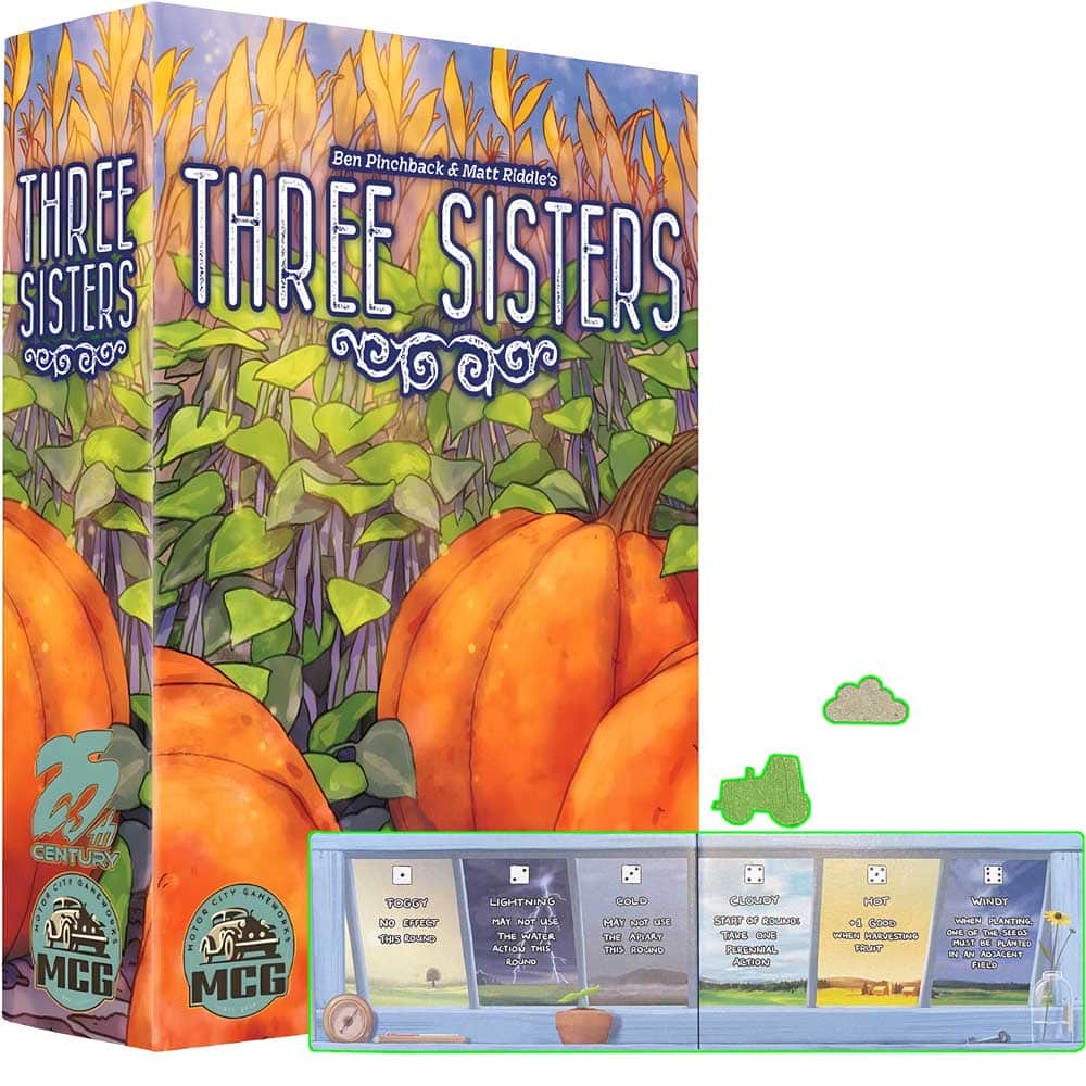 שלוש אחיות פלוס הרחבת מזג אוויר (Kickstarter Special הזמנה מראש) משחק לוח קיקסטארטר 25th Century Games KS001217A