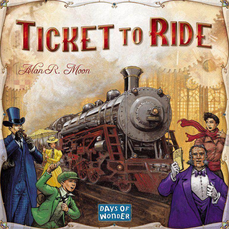 Ticket to Ride: Core Board Game (édition de détail) Game de conseil de vente au détail Days of Wonder KS001313A