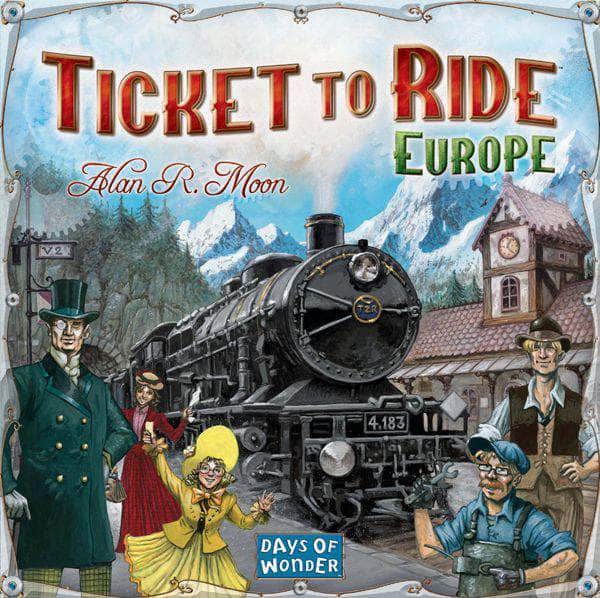 כרטיס לרכיבה: אירופה (מהדורה קמעונאית) משחק לוח קמעונאות Days of Wonder KS001314A