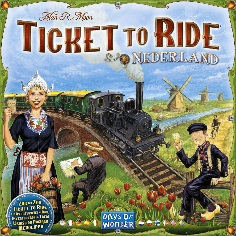 Ticket to Ride: Térkép -gyűjtés 4. kötet: Nederland (kiskereskedelmi kiadás) kiskereskedelmi társasjáték -bővítés Days of Wonder KS001315A