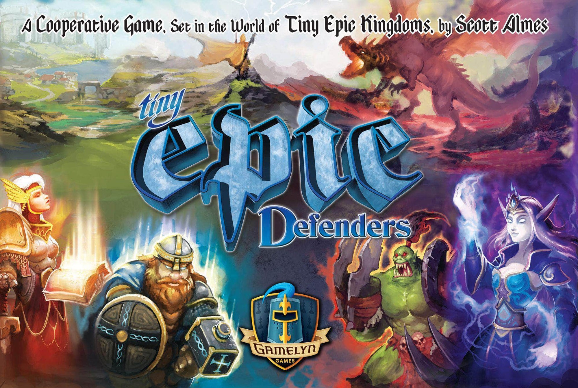Epic Tiny: מגנים משחק ליבה פלוס יעדים למתיחה מהדורה שנייה (Kickstarter Special) משחק לוח קיקסטארטר Gamelyn Games KS800267A