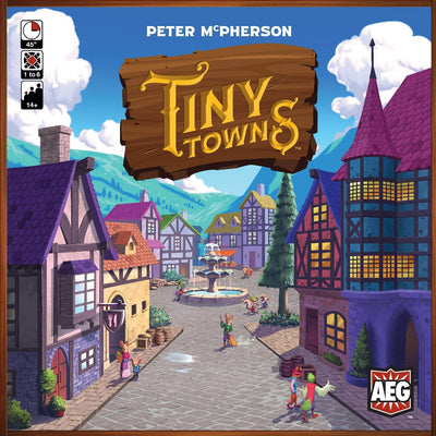 Tiny Towns Retail Game Board Alderac Entertainment Group, Wszystko w grach, grach Arrakis, Broadway Toys, Fraktalne juegos, Korea Boardgames co., Lanlalen, Lucky Duck Games, Pegasus Spiele, Dystrybucja Raven, White Goblin Games KS800585A