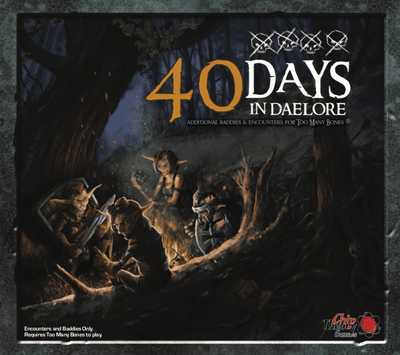 Muitos ossos: 40 dias em Daelore (Edição de varejo) Expansão de jogo de tabuleiro de varejo Chip Theory Games KS000143M