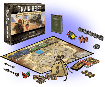 Τρένο Heist: Ένα παιχνίδι του Rightin &quot;Wrongs και Robbin&quot; Trains Retail Board παιχνίδι Cryptozoic Entertainment Tower Guard Παιχνίδια