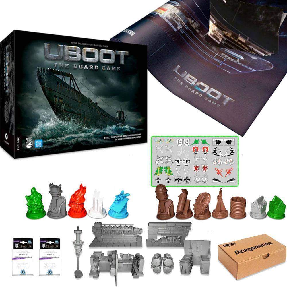 Uboot All-In Pledge Bundle Kickstarter Board Game - The Game Steward, image size:1000x1000