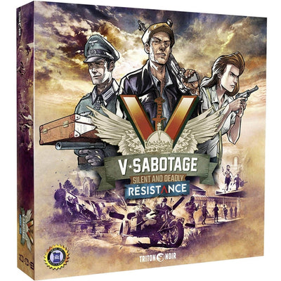 V-Sabotage: حزمة التعهدات الفاخرة الشاملة للوافدين الجدد (الطلب المسبق الخاص بـ Kickstarter) لعبة Kickstarter Board Triton Noir KS001169A