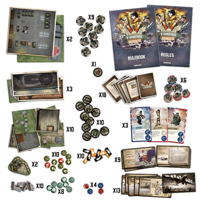 V-Sabotage: Newcomers Deluxe All-In Pledge Bundle (Kickstarter Pre-Order Special) Kickstarter Board Game Triton Noir KS001169A