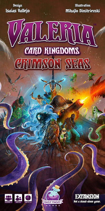 Valeria Card Kingdoms: Crimson Seas (Kickstarter Pre-order พิเศษ) การขยายเกมการ์ด Kickstarter Daily Magic Games