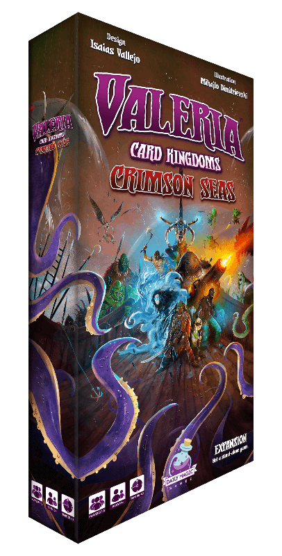 Valeria Card Kingdoms: Crimson Seas (Kickstarter pre-pedido especial) Expansión del juego de cartas de Kickstarter Daily Magic Games