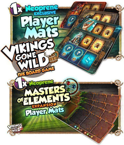 Vikings Gone Wild: Viides Viking PlayMat -paketti (Kickstarter ennakkotilaus) Kickstarter Board Game -lisävaruste Corax Games